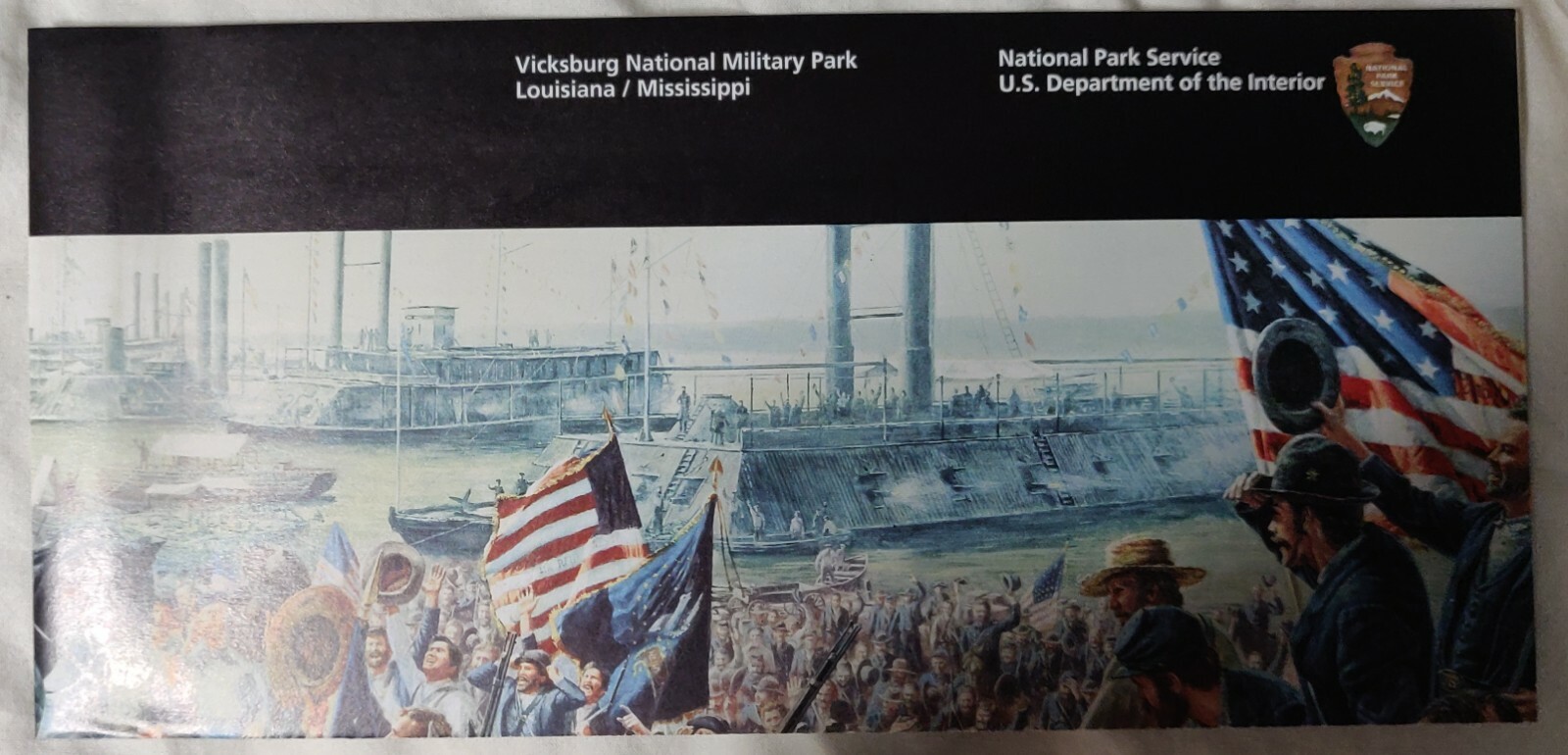 Vicksburg National Military Park Guide Map – NPS UNIGRID BROCHURE – Civil War