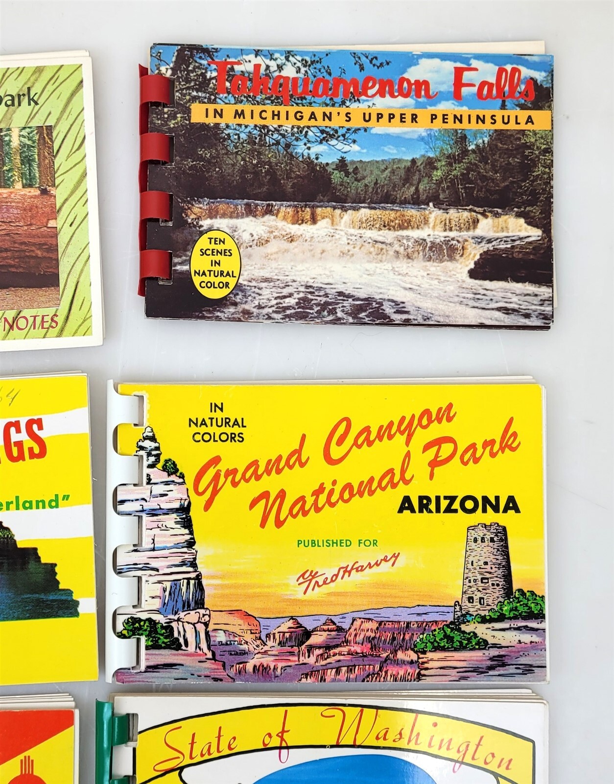 14 – 1960’s National Parks Souvenir State Photo Booklets 2-3/4″ x 4″ ~ T376