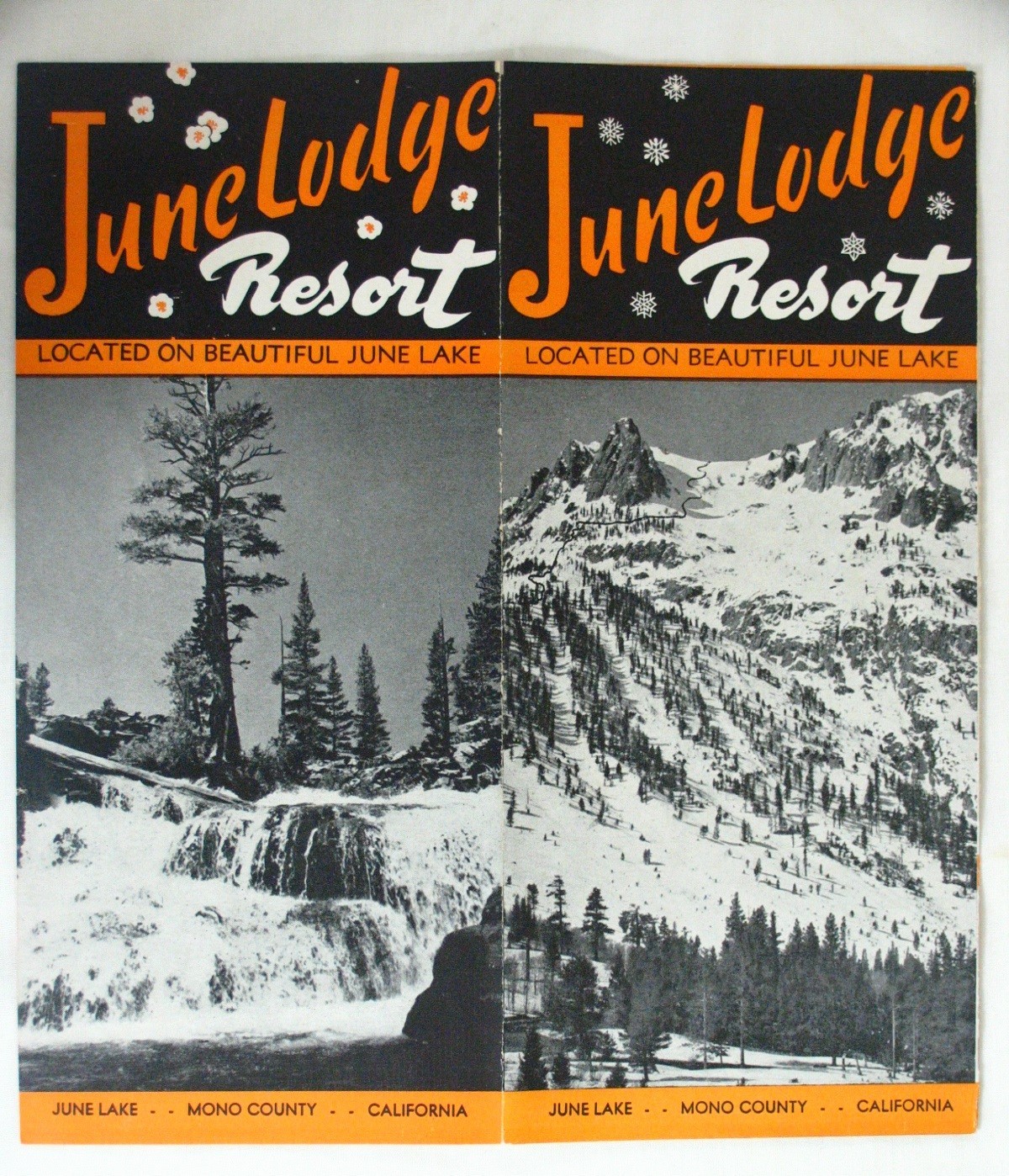 1923 YOSEMITE ROAD GUIDE CAMP CURRY Map & June Lodge Resort Brochure
