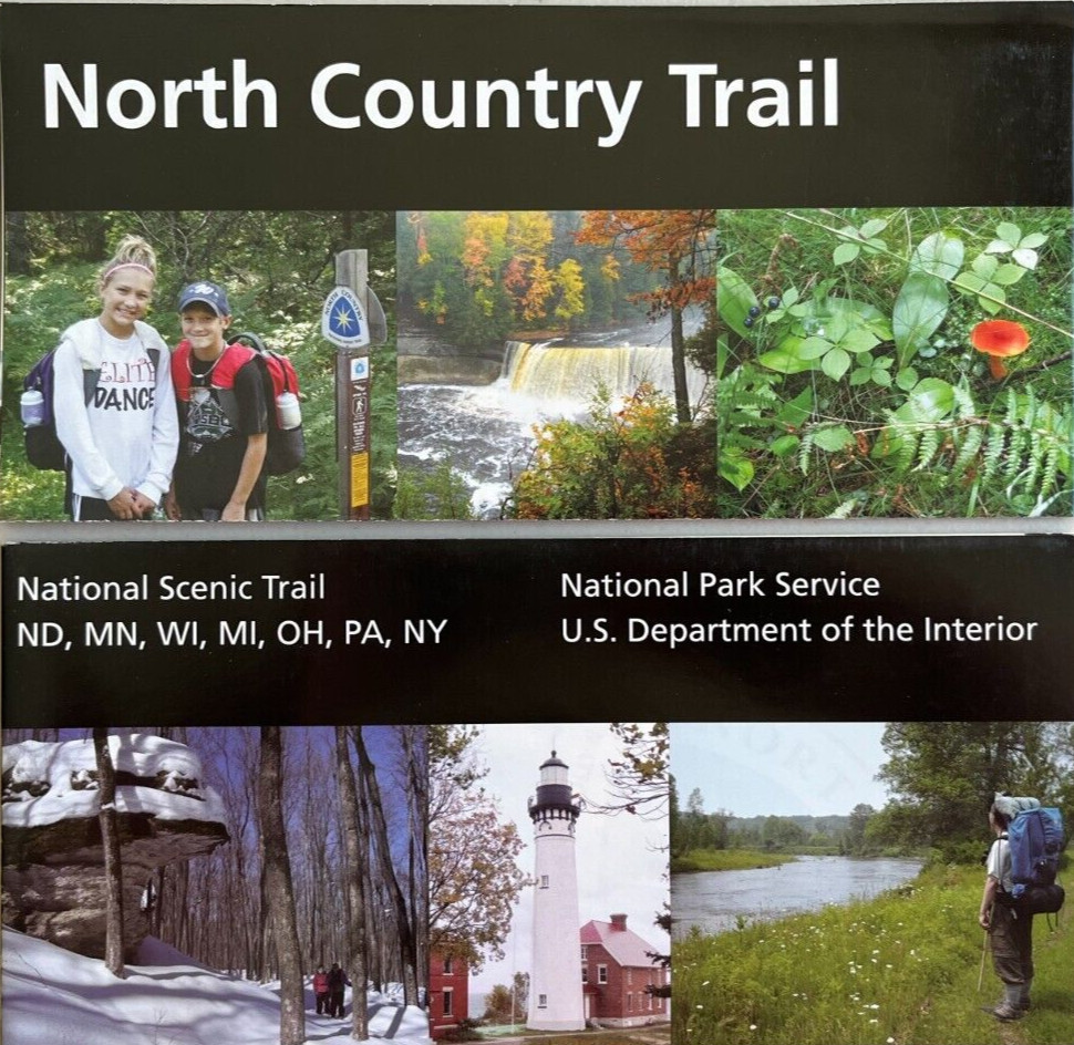 2026 NORTH COUNTRY TRAIL NATIONAL PARK SERVICE UNIGRID BROCHURE/MAP 7 States