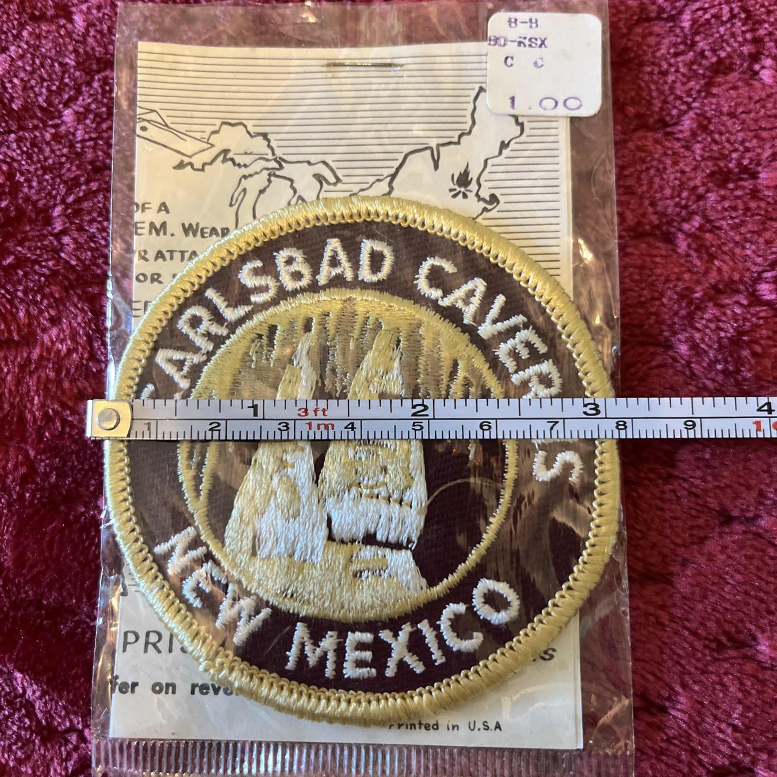 Vtg Trailblazer Emblems New Mexico CARLSBAD CAVERNS NATIONAL PARK Patch