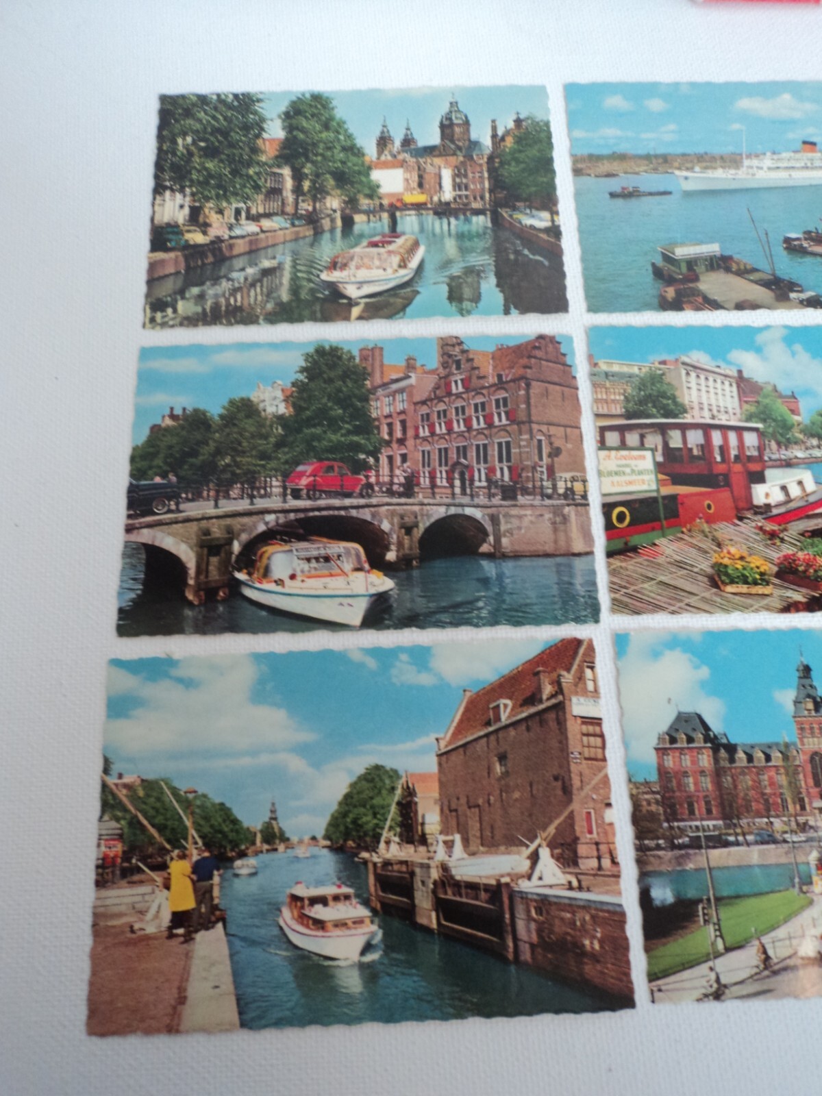 Vintage Mini Souvenir Cards AMSTERDAM colored vintage pictures 10 cards