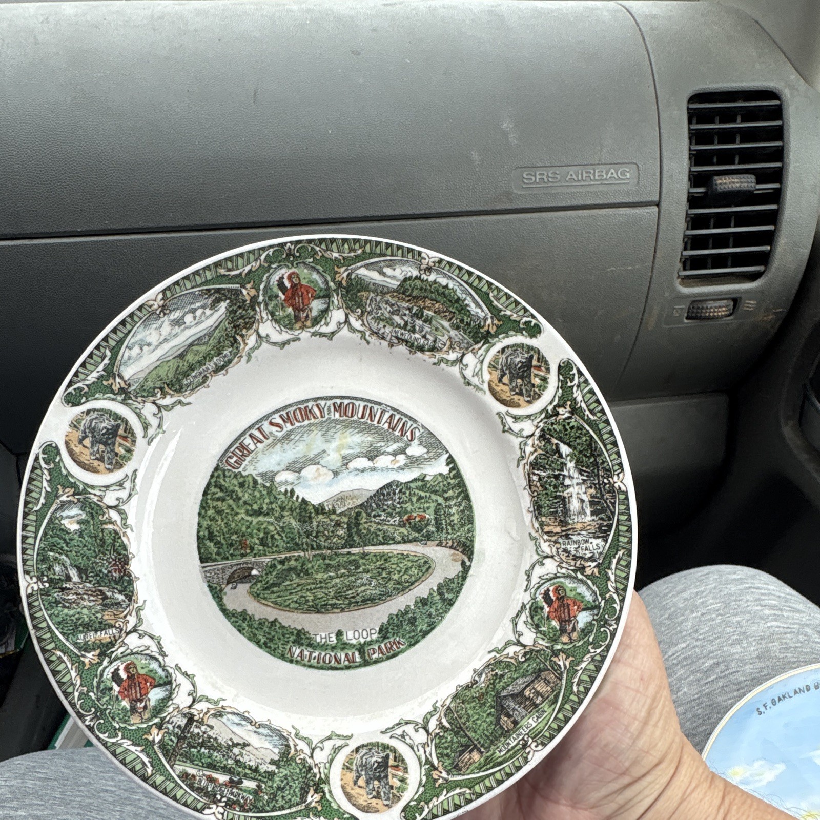 Great Smoky Mountains National Park Souvenir Plate “The Loop” 1991
