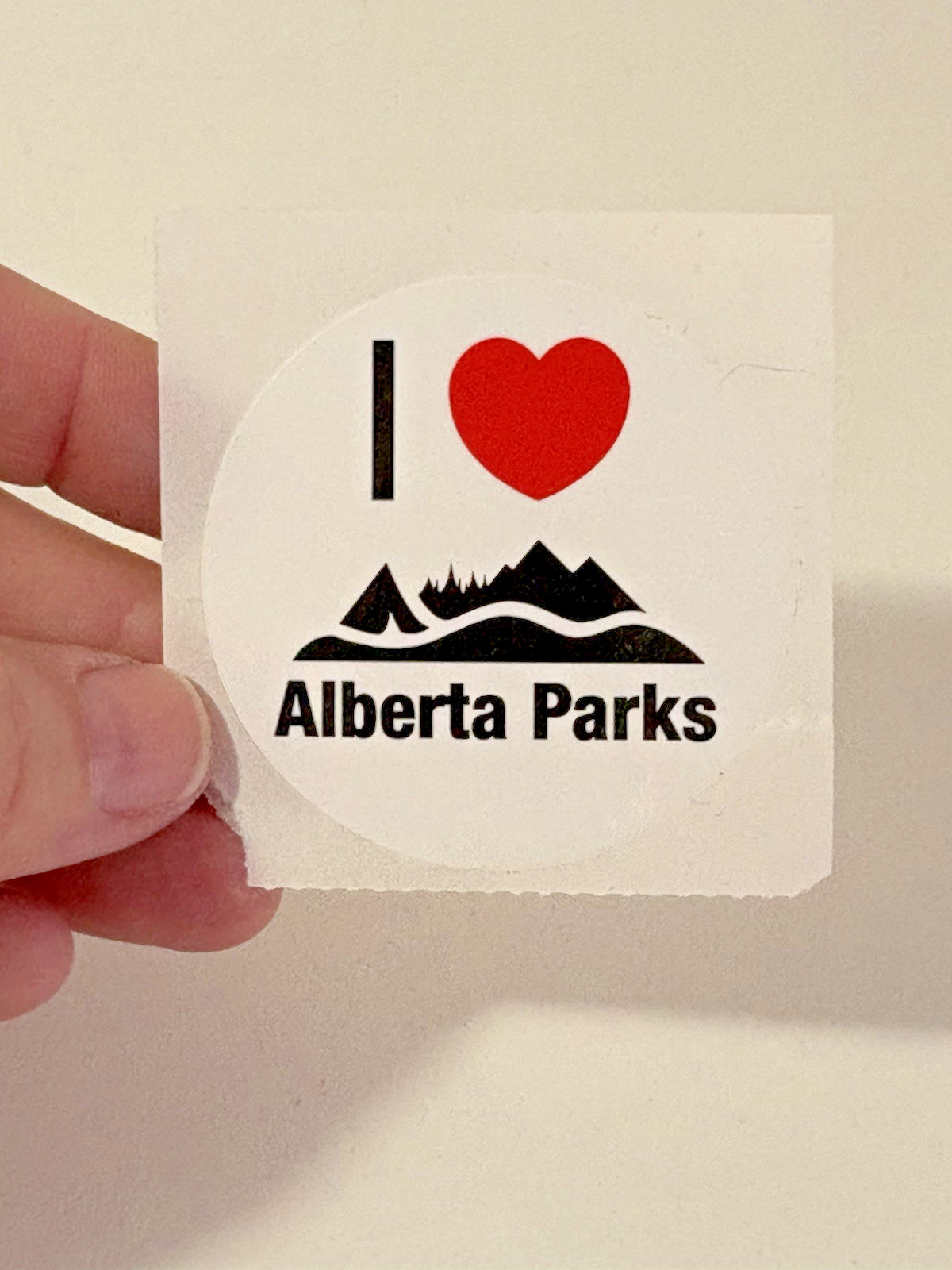 I Heart Alberta Parks Sticker Canada