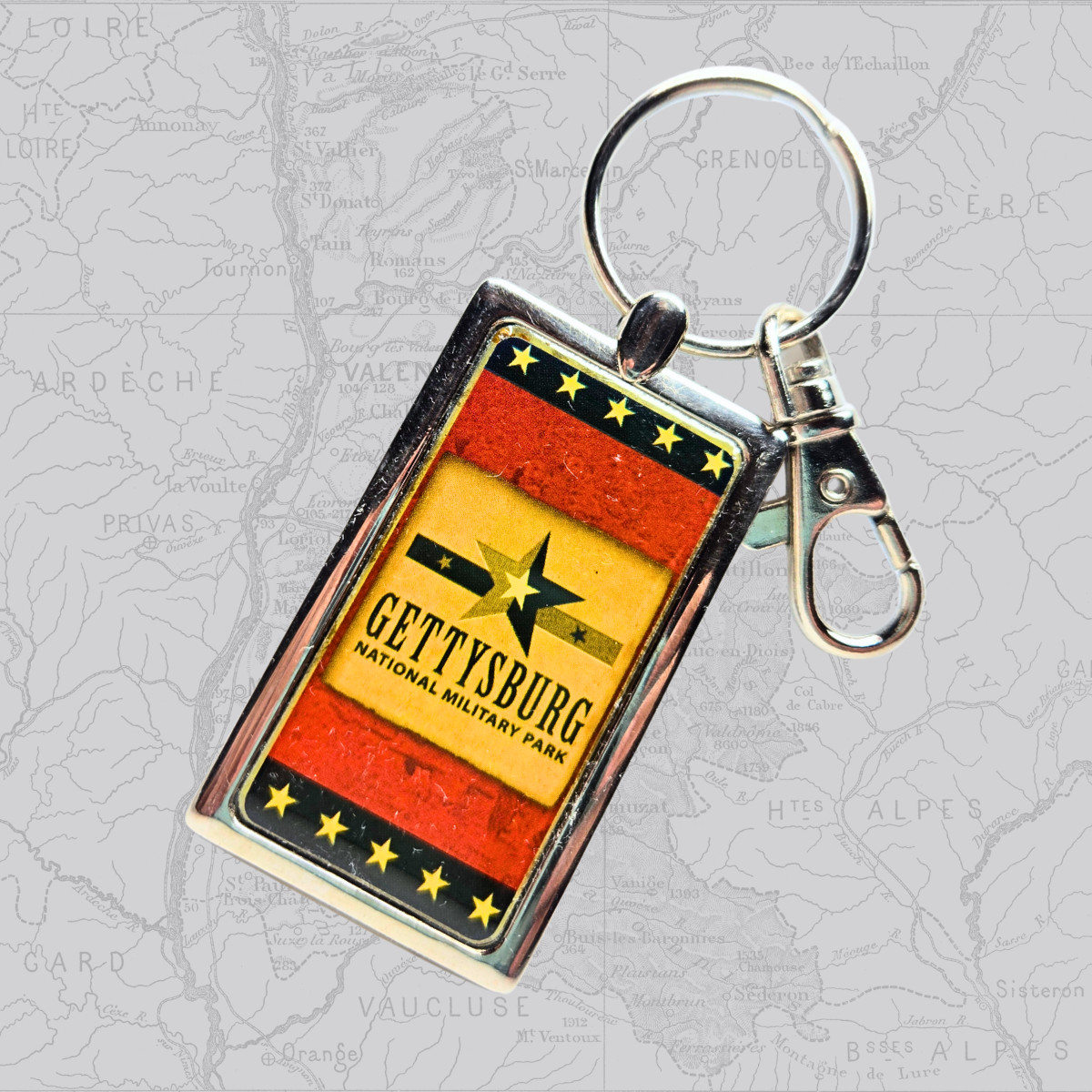 Vintage Abraham Lincoln Gettysburg National Military Park Keychain