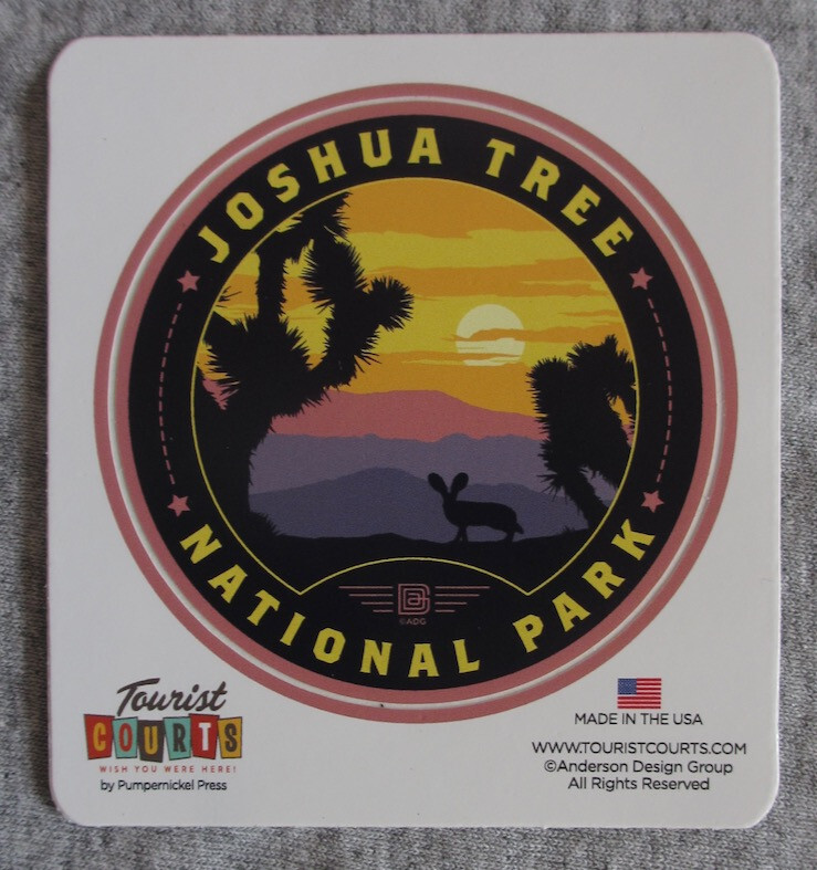 Joshua Tree National Round Vinyl Sticker New