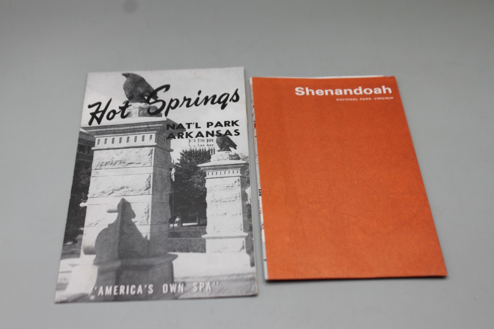 Hot Springs Arkansas National Park Travel brochures Shenandoah VA Vintage