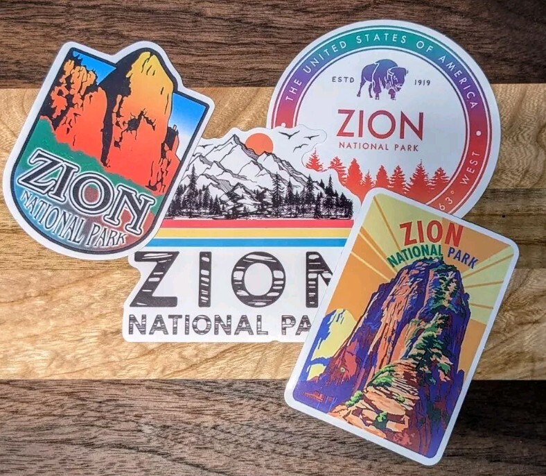 Set Of Four 3″ Zion Set Of 4Sticker Decal
