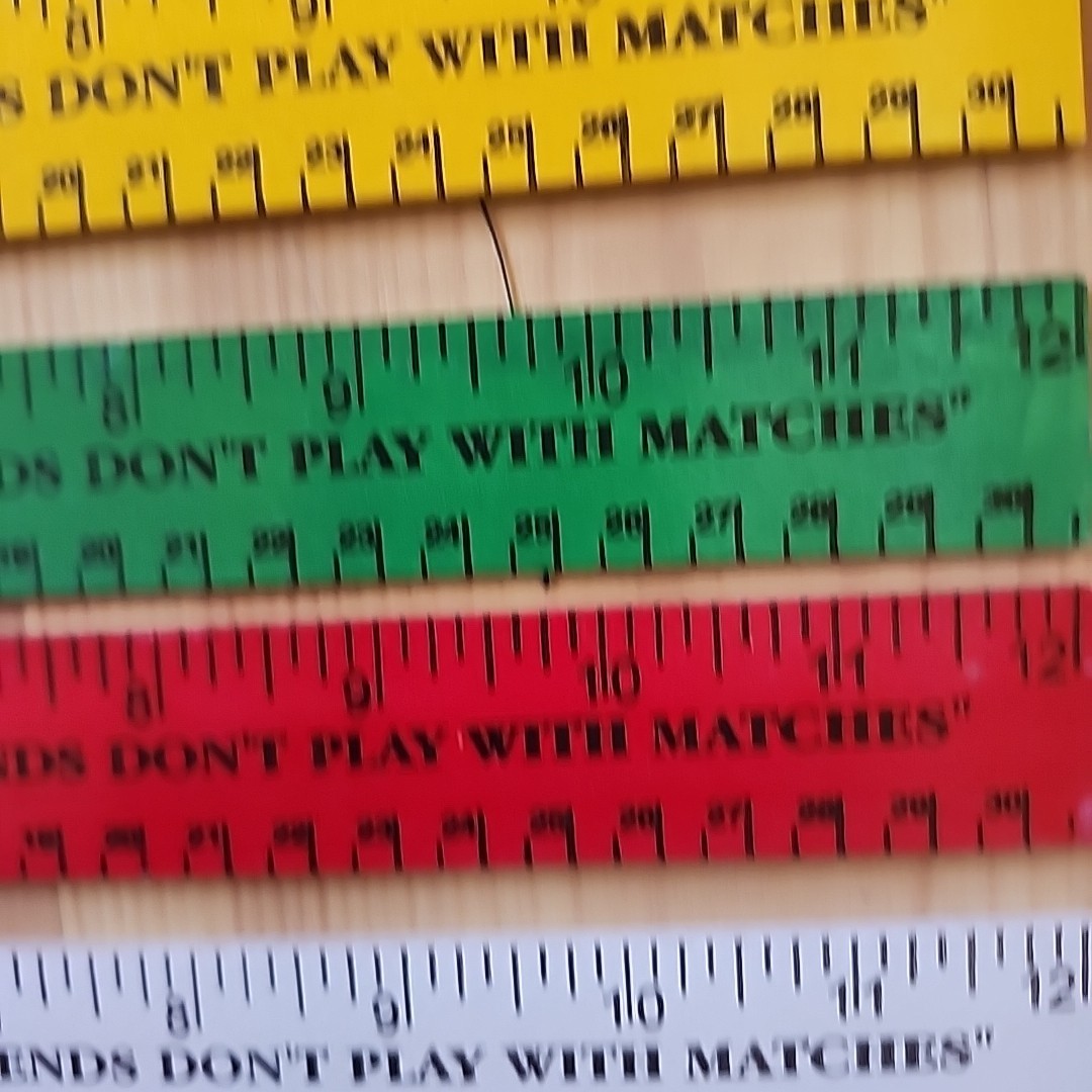 6 VTG Smokey The Bear Wood Ruler Smokey’s Friends Don’t Play With Matches