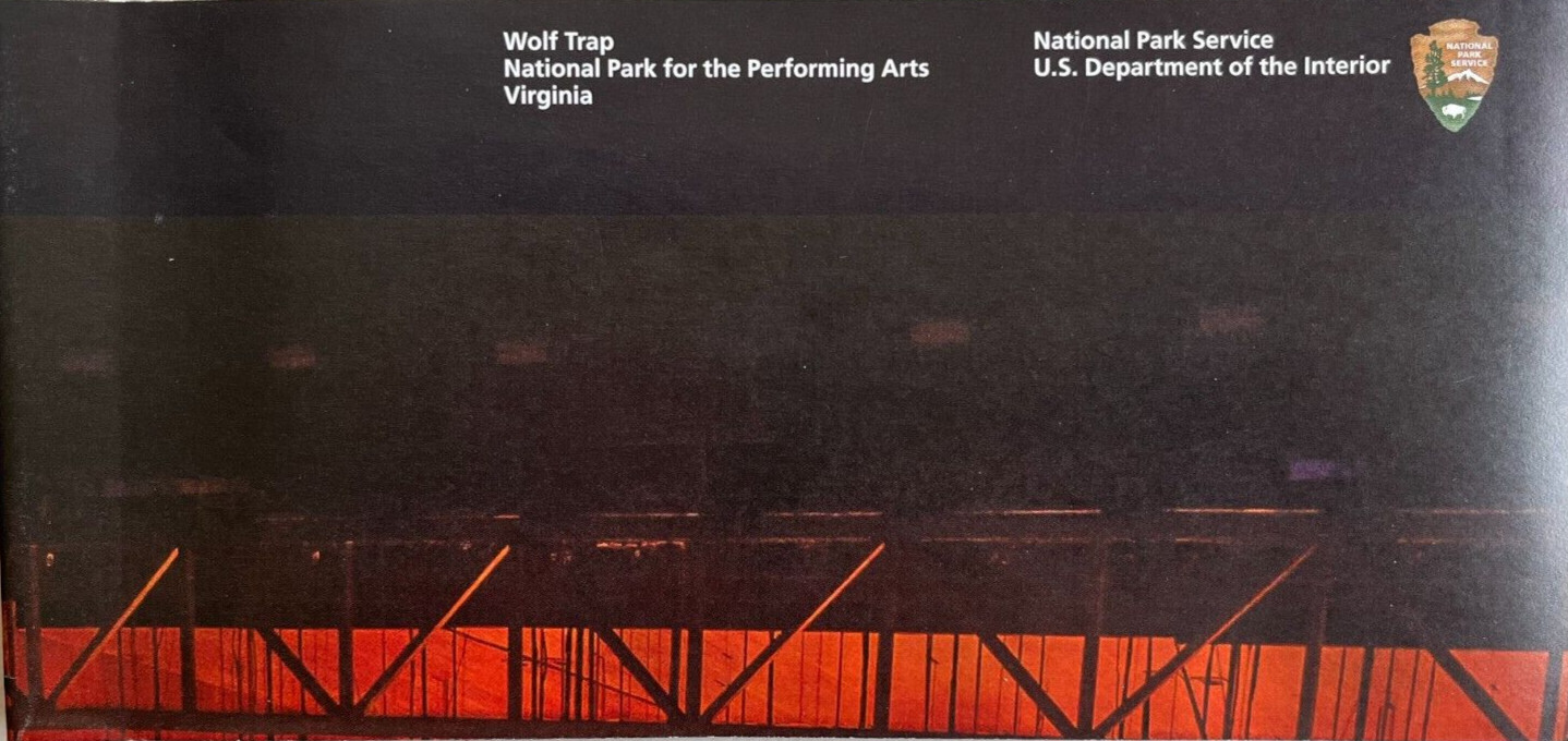 2026 WOLF TRAP PERFORMING ARTS NATIONAL PARK SERVICE UNIGRID BROCHURE/MAP New