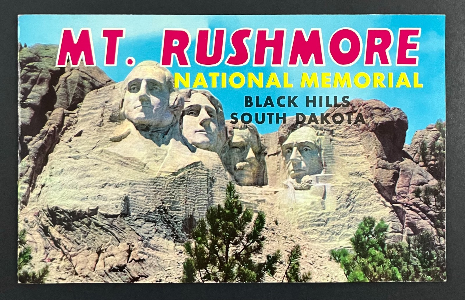 1958 Mt Rushmore Black Hills SD Souvenir Pictorial Guide Vintage Booklet