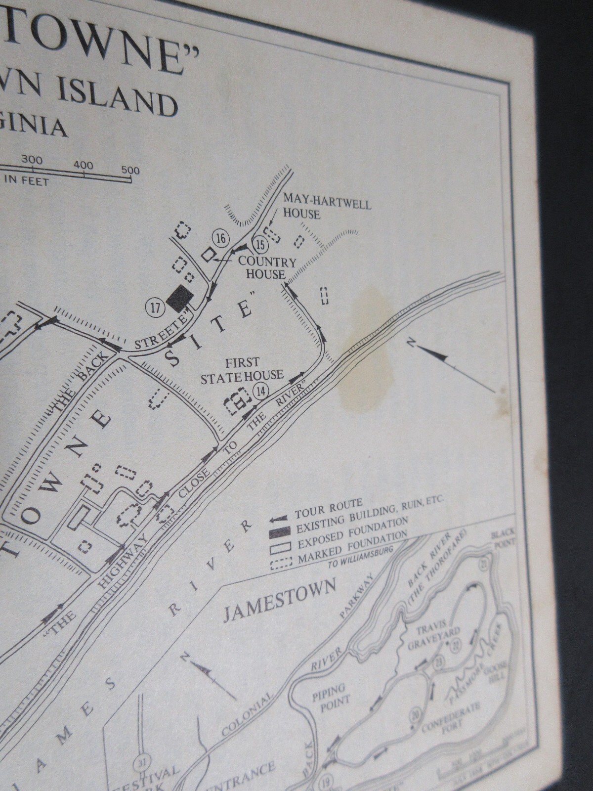 1958 Jamestown Virginia Visitors Guide with Map – National Park Service