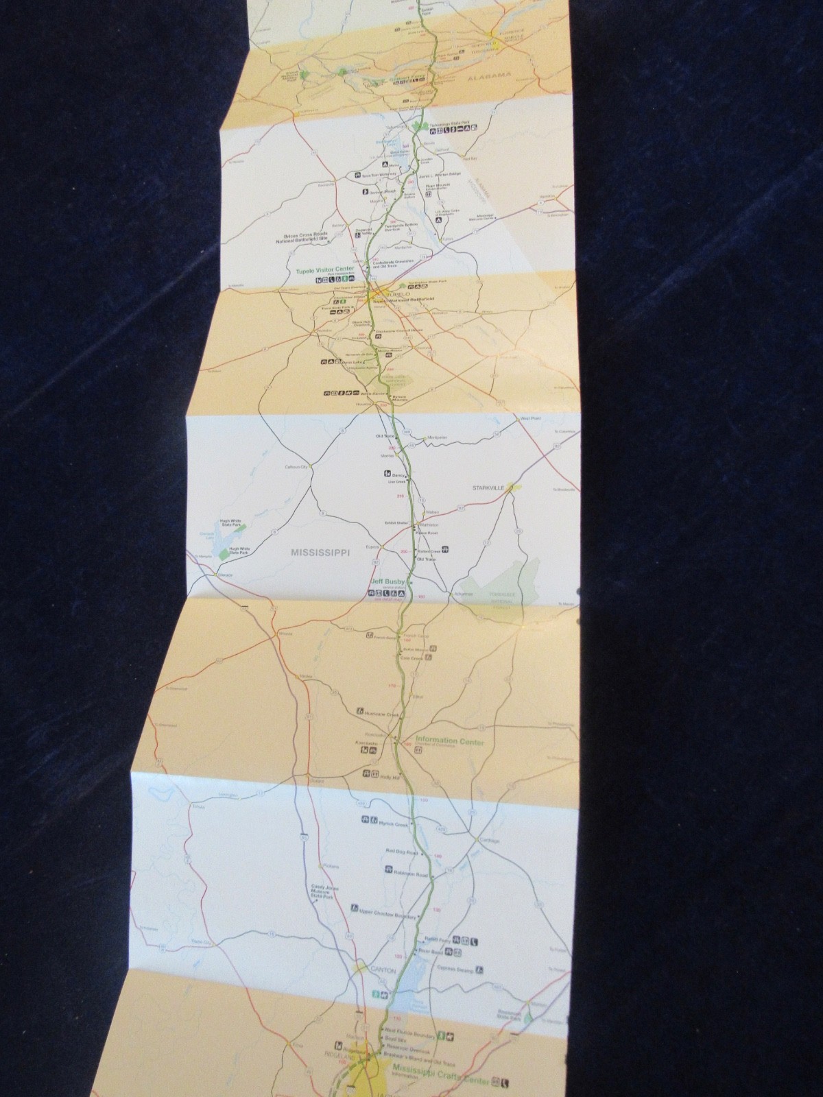 Vtg Natchez Trace Parkway & Melrose National Park Brochure Lot of2 MS TN AL C532