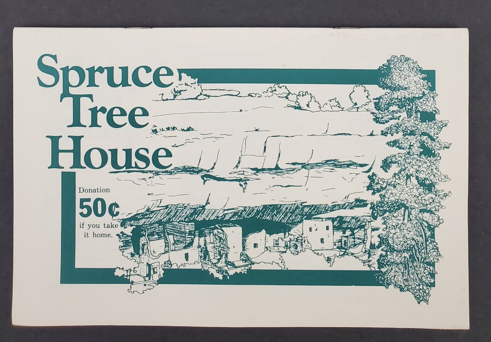 1986 Mesa Verde National Park CO Spruce Tree House Vtg Travel Booklet Brochure