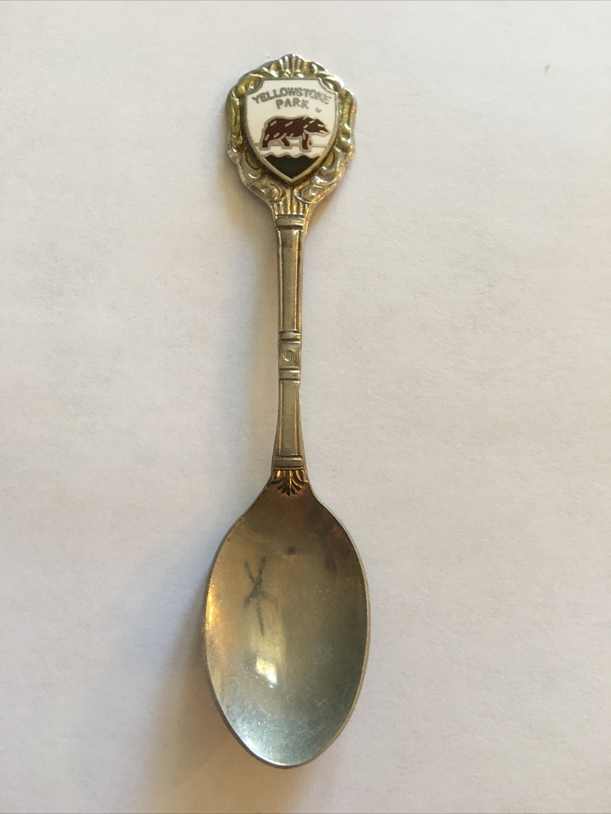 Vintage Souvenir Spoon US Collectible Yellowstone Park Bear