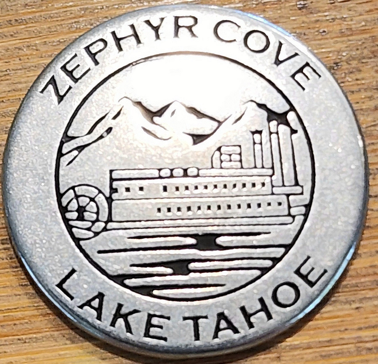 NEW RELEASE – ZEPHYR COVE – LAKE TAHOE PADDLEWHEELER – NATIONAL PARK TYPE TOKEN