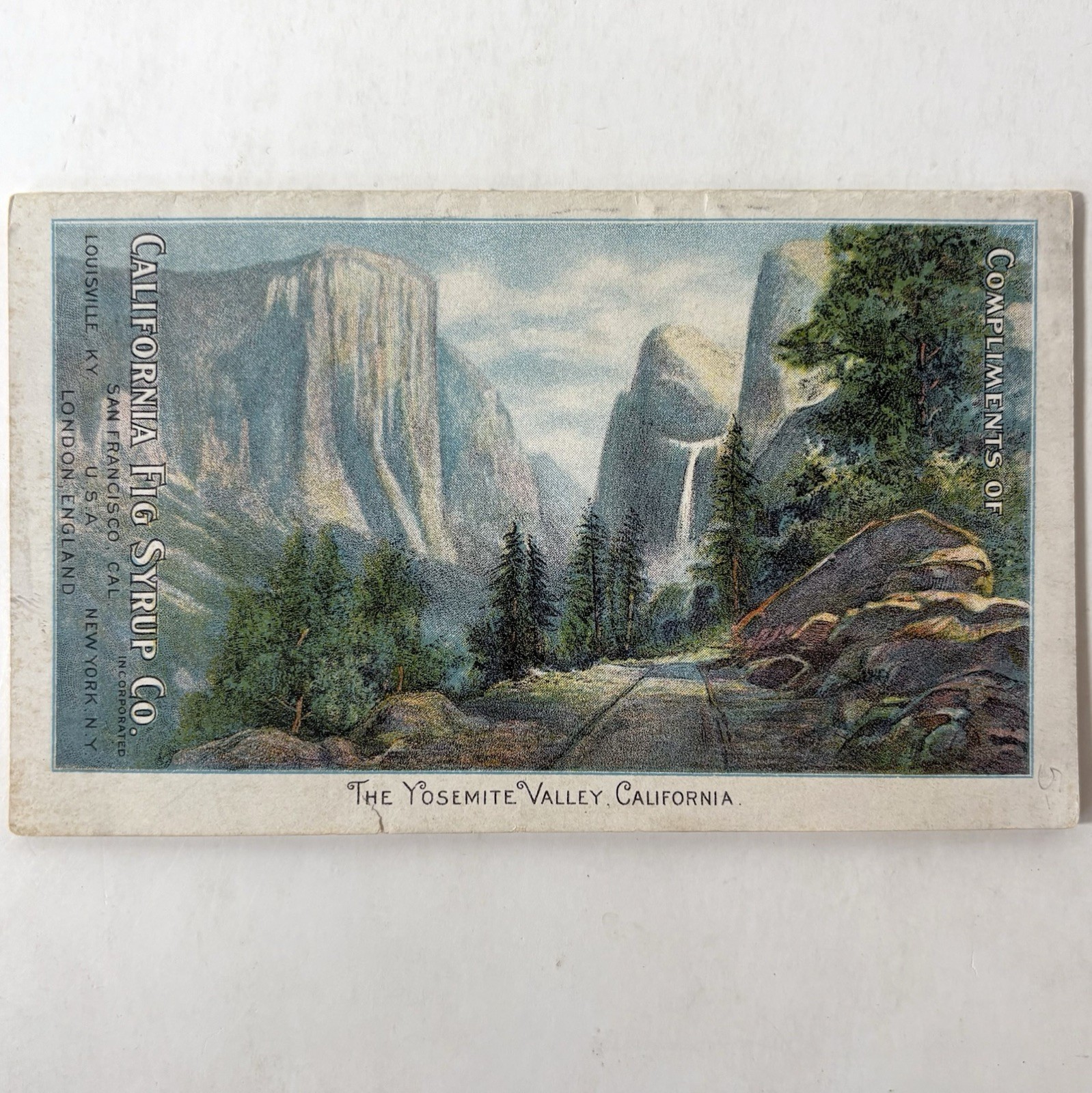 Antique California Fig Syrup Yosemite Valley Lake Tahoe Medicine Brochure 1900’s