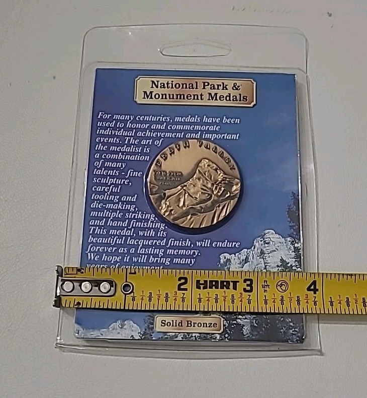 Death Valley National Park And Monument Medals Solid Bronze Coin Token Vtg. 2004
