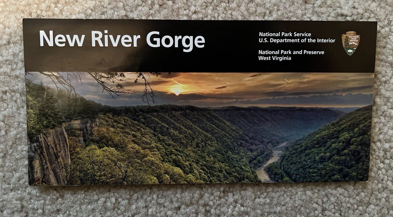 New River Gorge National Park Unigrid Brochure Map New Version NPS West Virginia