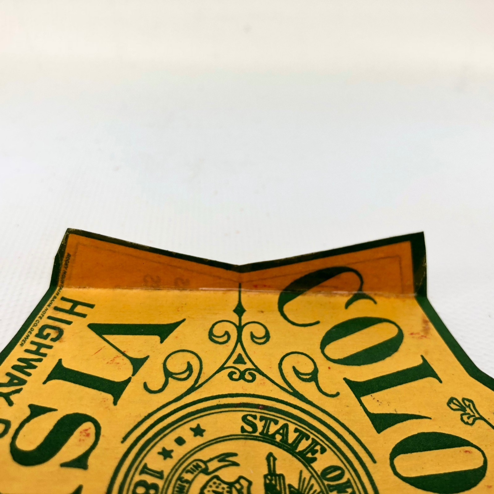 1930s -40s Vtg Colorado Auto National Park Sticker Automobile Ephemera Label