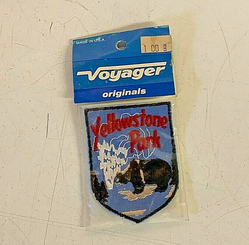Vintage 1980’s Voyager Originals Emblem Souvenir Yellowstone Park Sew-On Patch