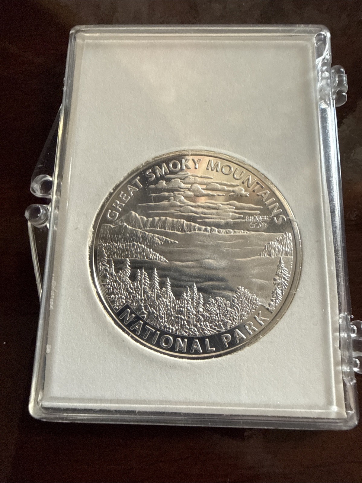 Great Smoky Mountains National Park Medal – Nevada City Mint – New In Case