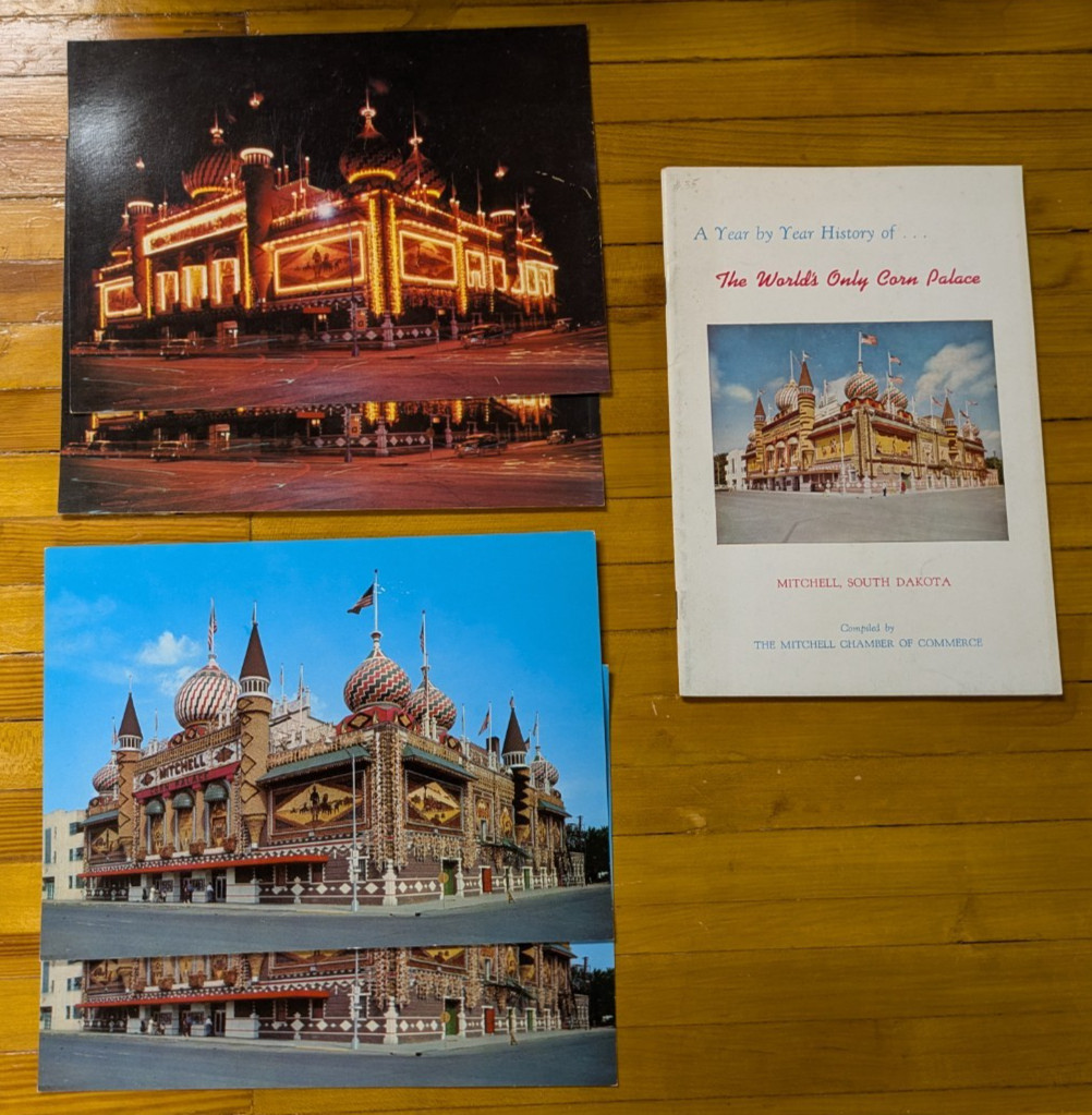 VTG The Corn Palace Booklet & Postcard Lot Mitchell SD Nice