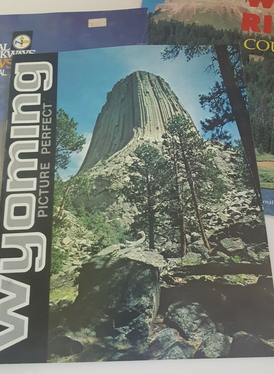 Vintage 1970s Yellowstone Park Brochure Magazine Lot of 4 VG
