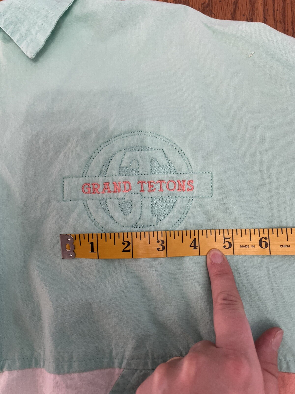 Rare Vintage Grand Teton National Park Light Weight 1/4 Zip, Womens L Retro USA