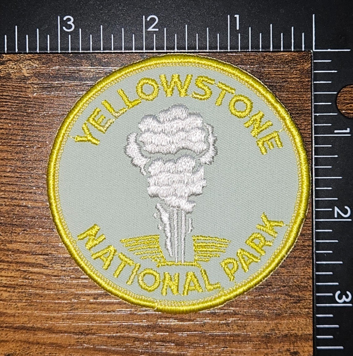 Yellowstone National Park Old Faithful Geyser Vintage Souvenir Patch