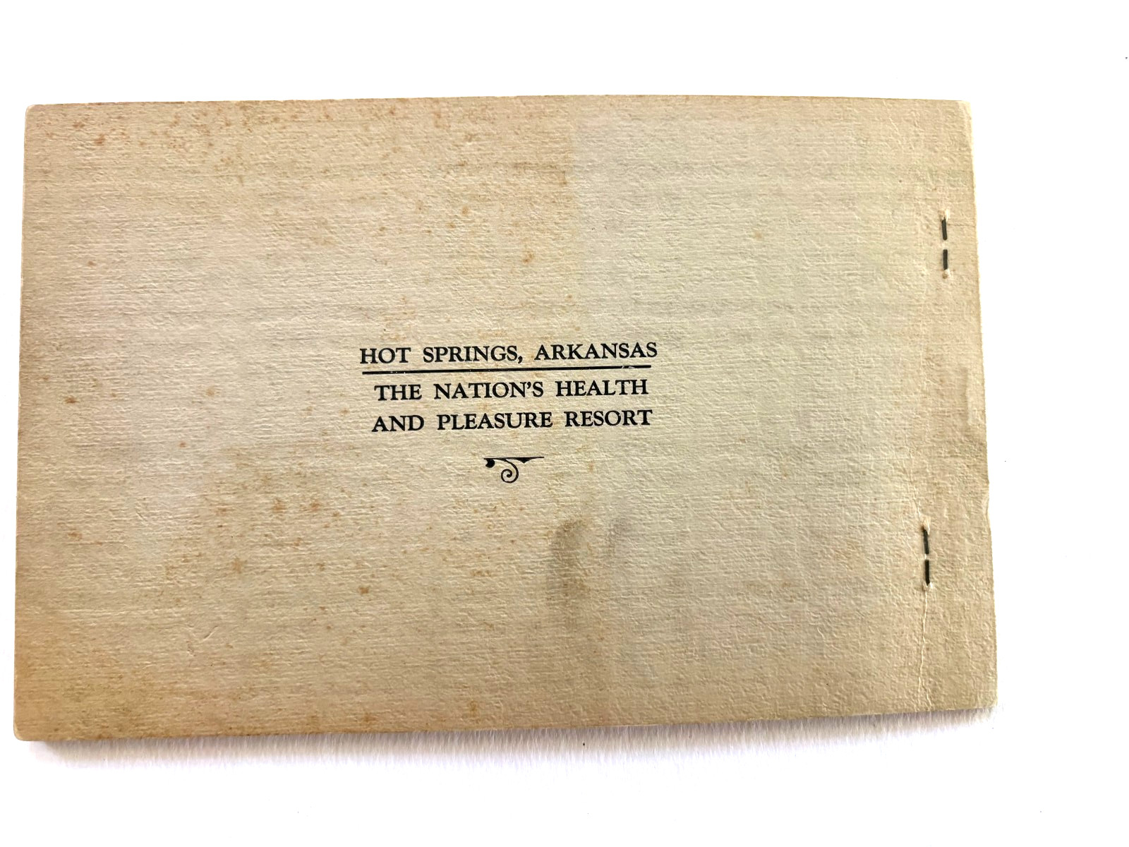 1930’s Booklet “Hot Springs National Park ” Arkansas – 42 pages of Pics & Info *