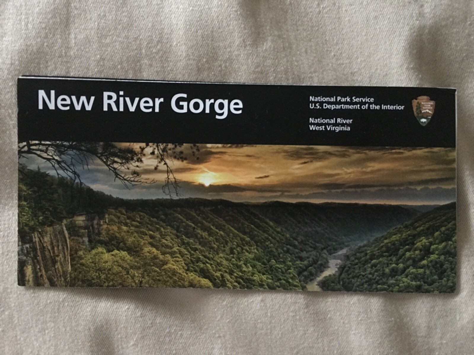 NEW RIVER GORGE West Virginia Map & Brochure NPS NATIONAL PARK SERVICE WV