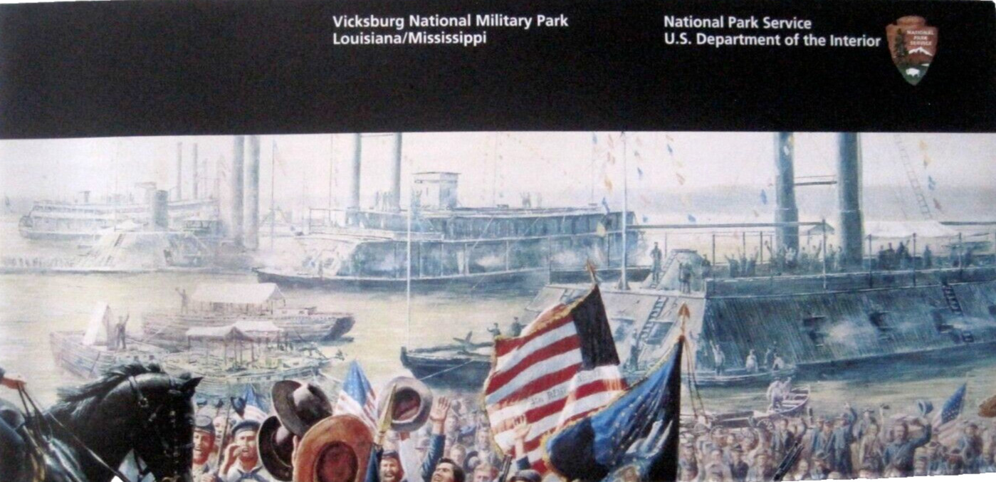 Vicksburg National Military Park National Park Service Unigrid Brochure Map