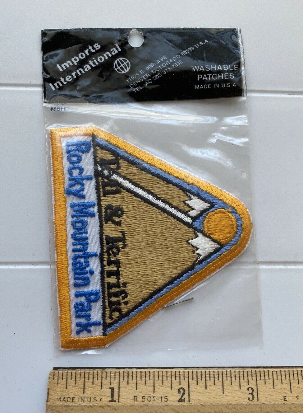 NIP Tall & Terrific Rocky Mountain Park Colorado Rockies Embroidered Patch Badge