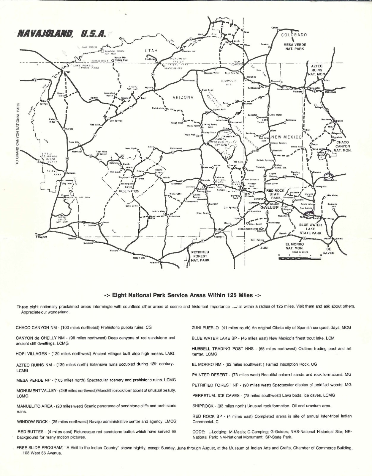 List of Eight (8) National Parks in and Around Gallup New Mexico