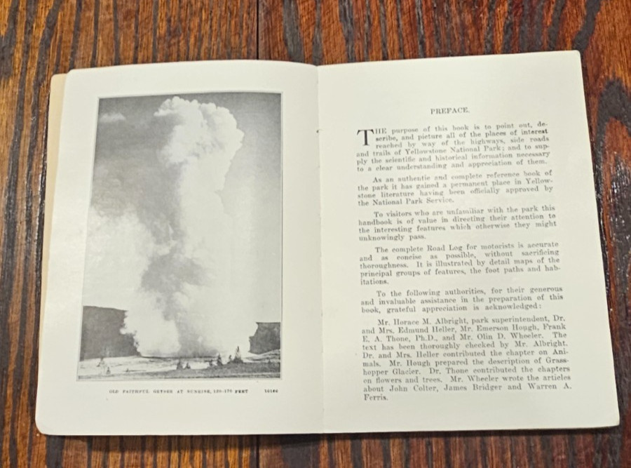 Vintage Haynes Yellowstone Park Guide Illustrated w/ Map Collectable