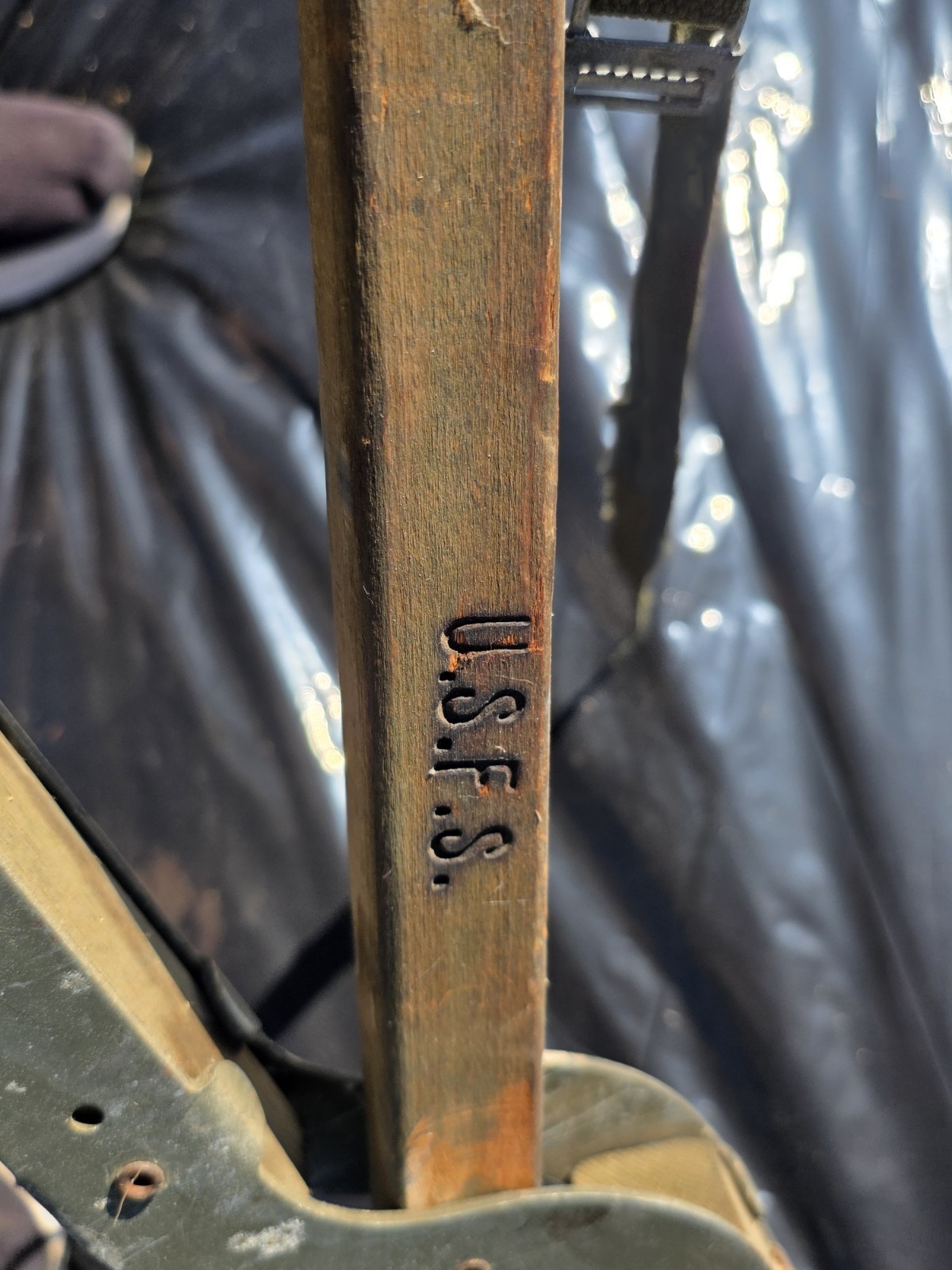 Vintage 1940s Era USFS US Forestry Service Foldable Sleeping Cot