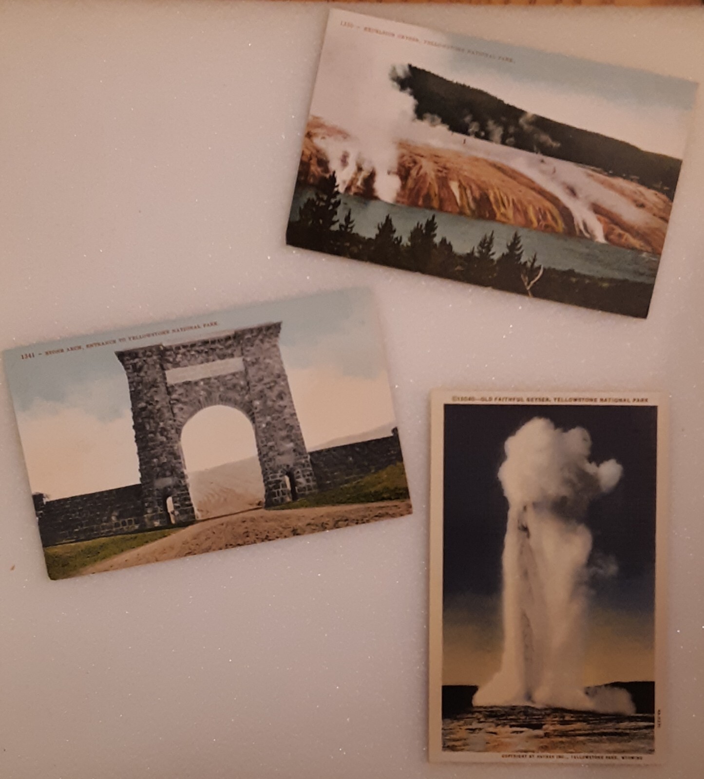 Yellowstone National Park Wyoming, lot of 3 postcards