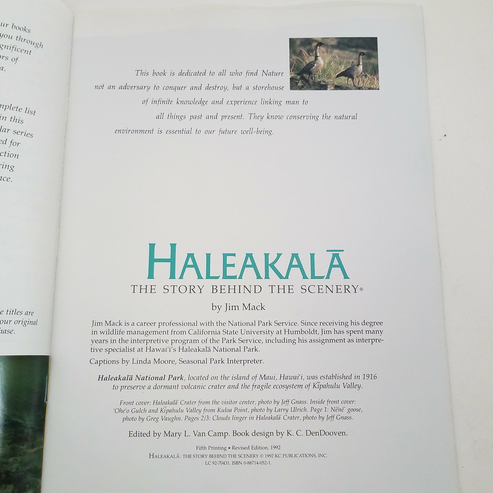 Haleakala – The Story Behind The Scenery by Jim Mack 1992 0887140521