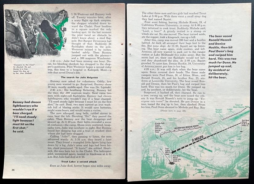 Night of the Grizzlies 1968 Exposé “Glacier Park’s Great Grizzly Bear Mystery”
