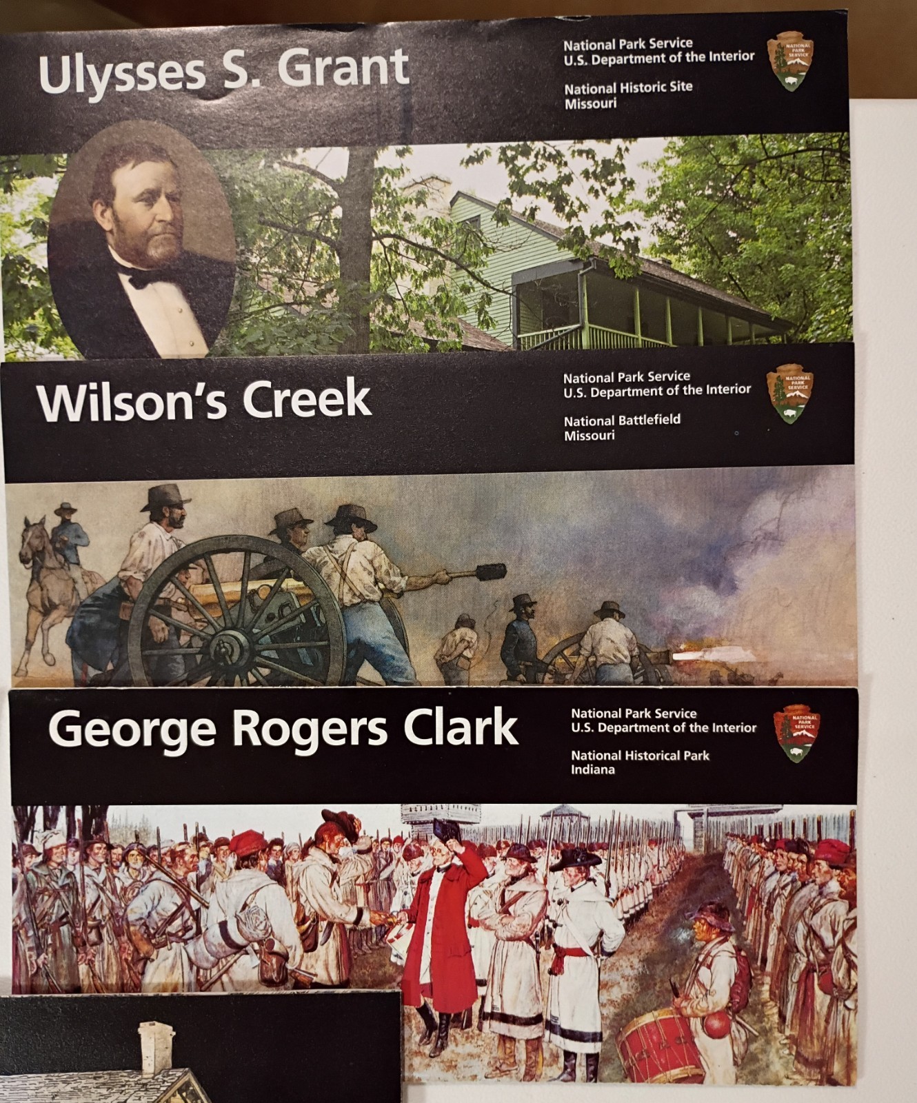 7-LOT National Park Service Maps: Map Brochure, Fold-Out Info Flyer, EX Cond