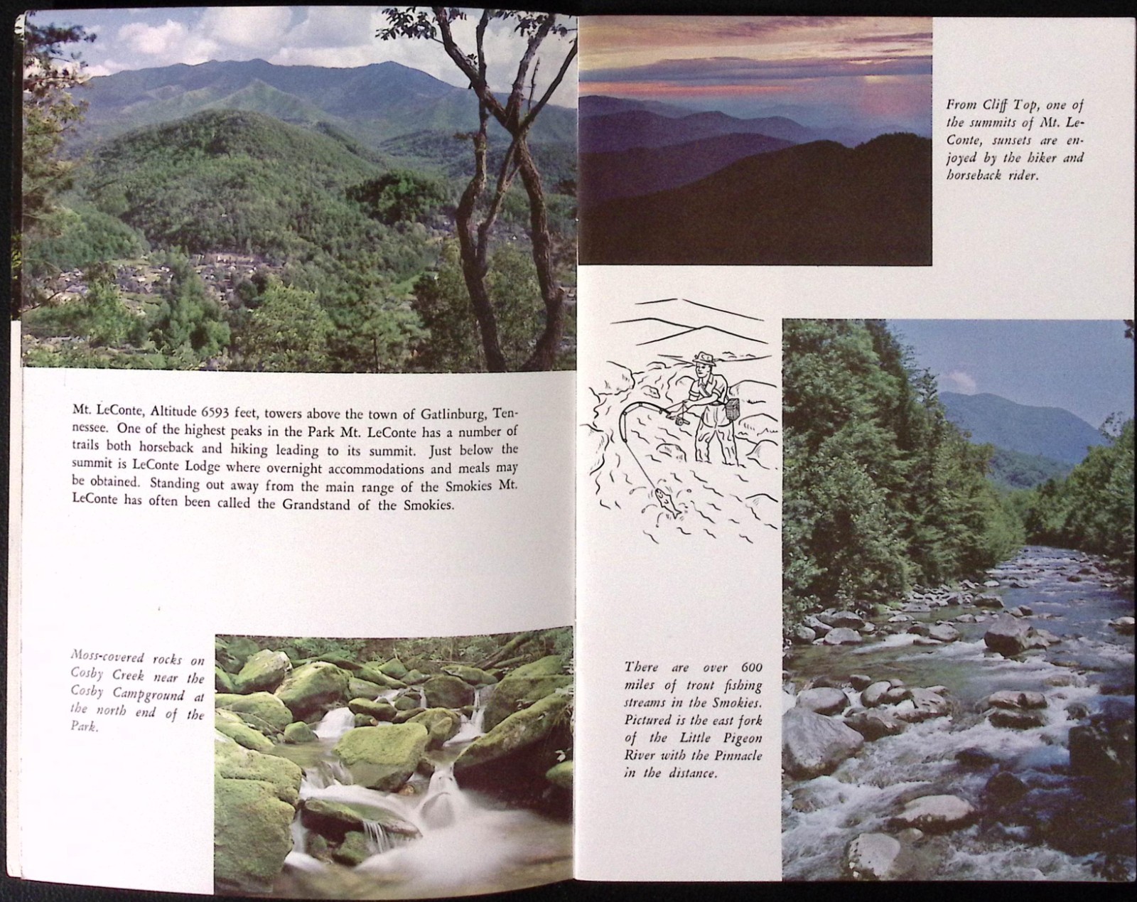 The Great Smoky Mountains National Park Booklet 1966 W.M. Cline Co