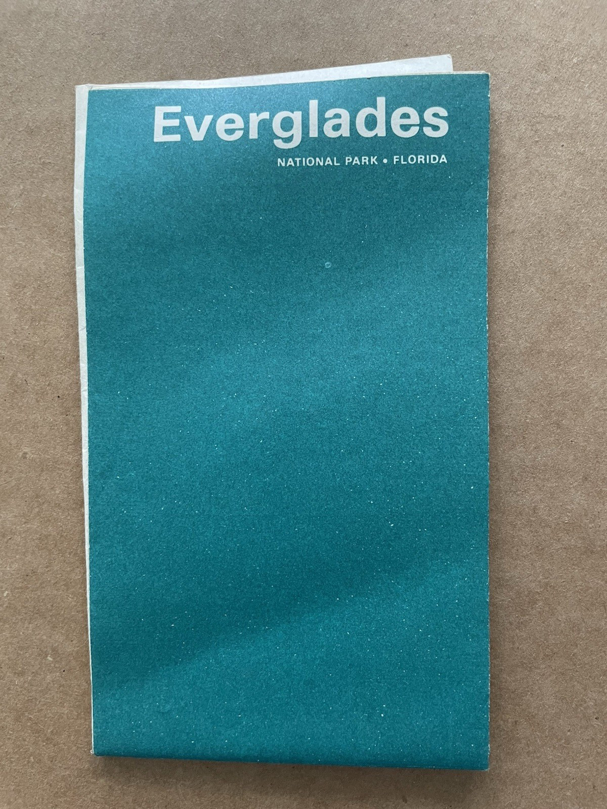 Vintage 1968 EVERGLADES National Park Florida Brochure MAP