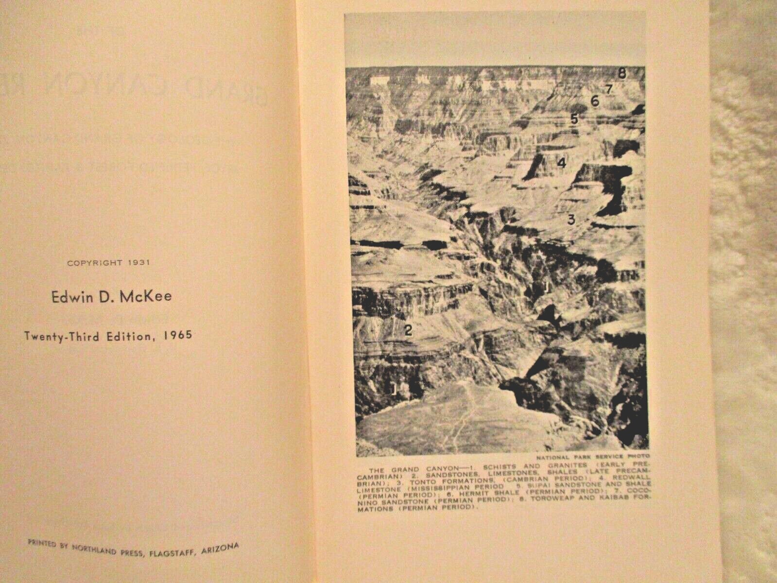 Ancient Landscapes of the Grand Canyon Region~Edwin D. McKee~Booklet~1965