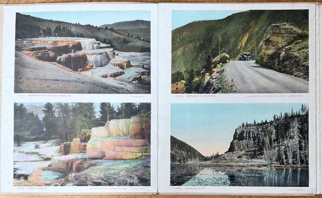 Gems of Yellowstone National Park 24 6 x 3.5″ Photos 1923 SC