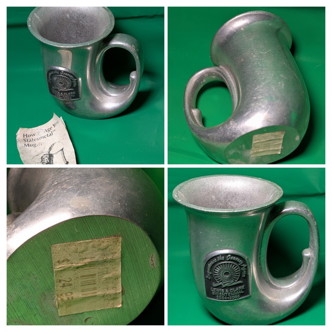 Lewis & Clark Bicentennial 2004-2006 Commemorative Pewter French Horn Coffee Mug