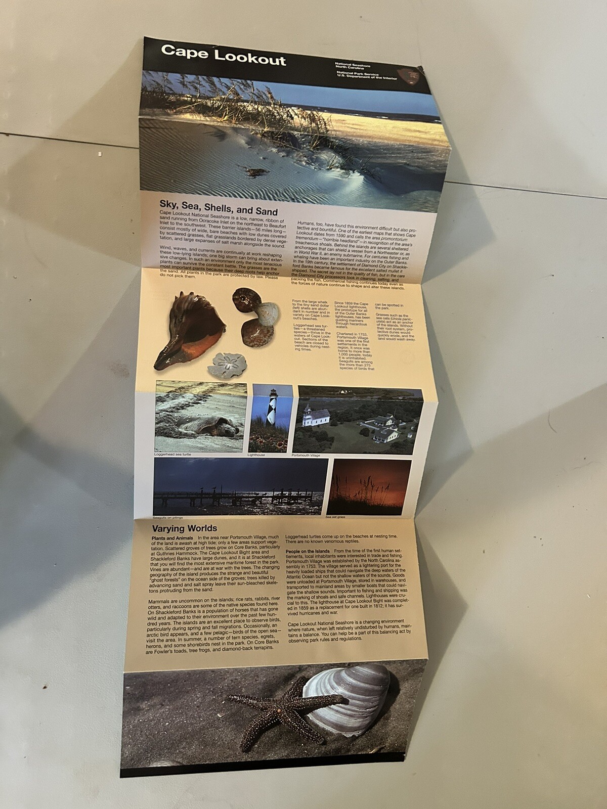 NPS Map & Guide CAPE LOOKOUT North Carolina Seashore
