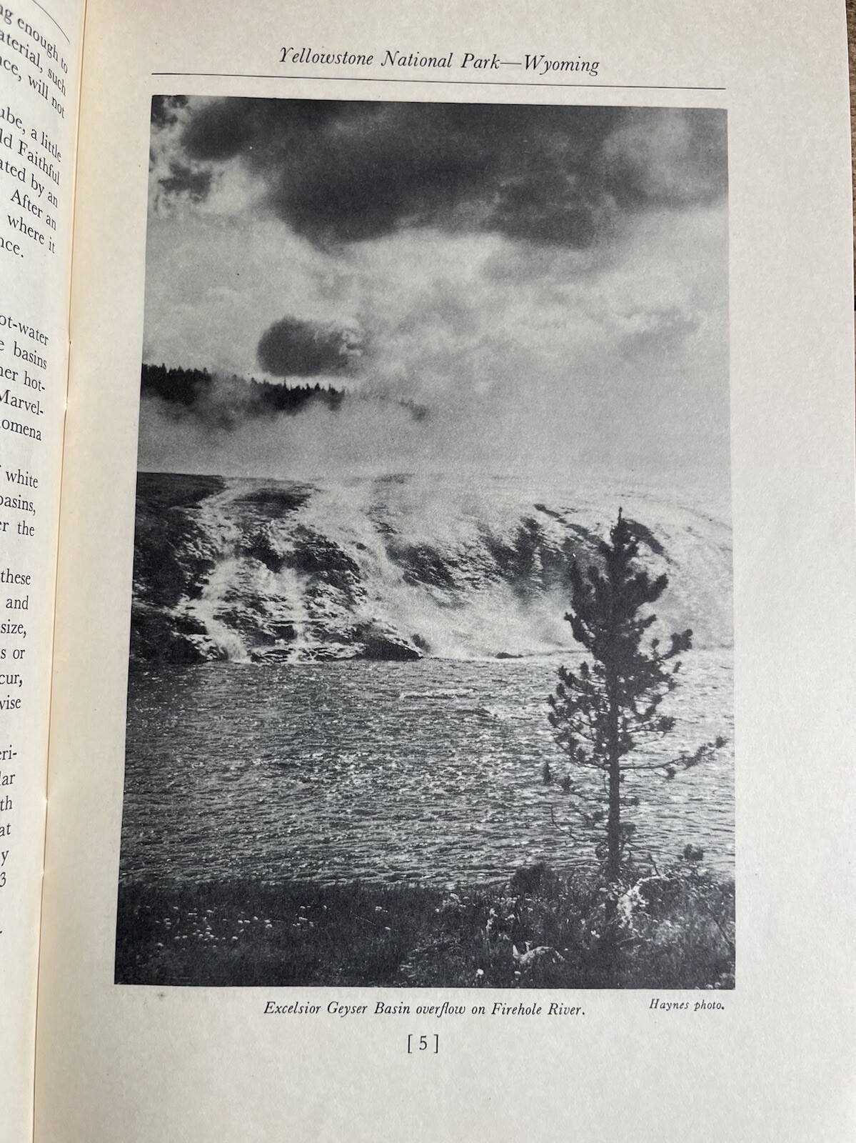 Early Vintage Yellowstone National Park Wyoming US Dept Of The Interior Brochure