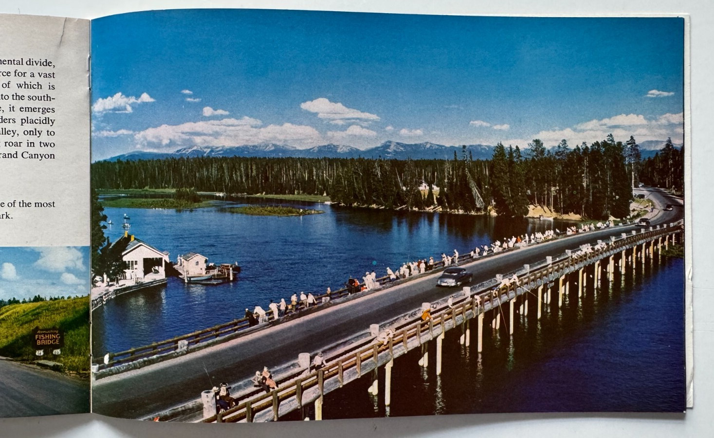 Vintage ca 1950s Yellowstone National Park Souvenir Booklet color illustrated