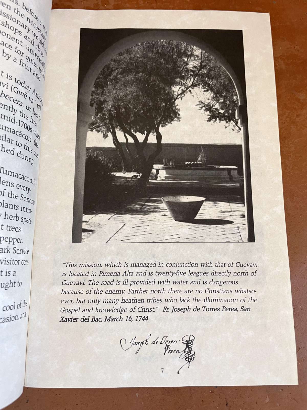 In the Footprints of the Past and Informational Guide to Tumacacori Park